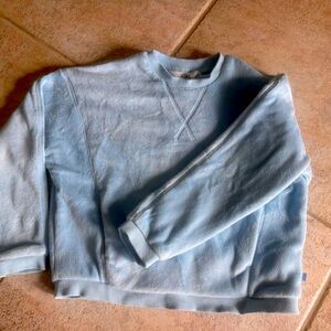 Athleta girl fuzzy blue sweatshirt size 6/XS